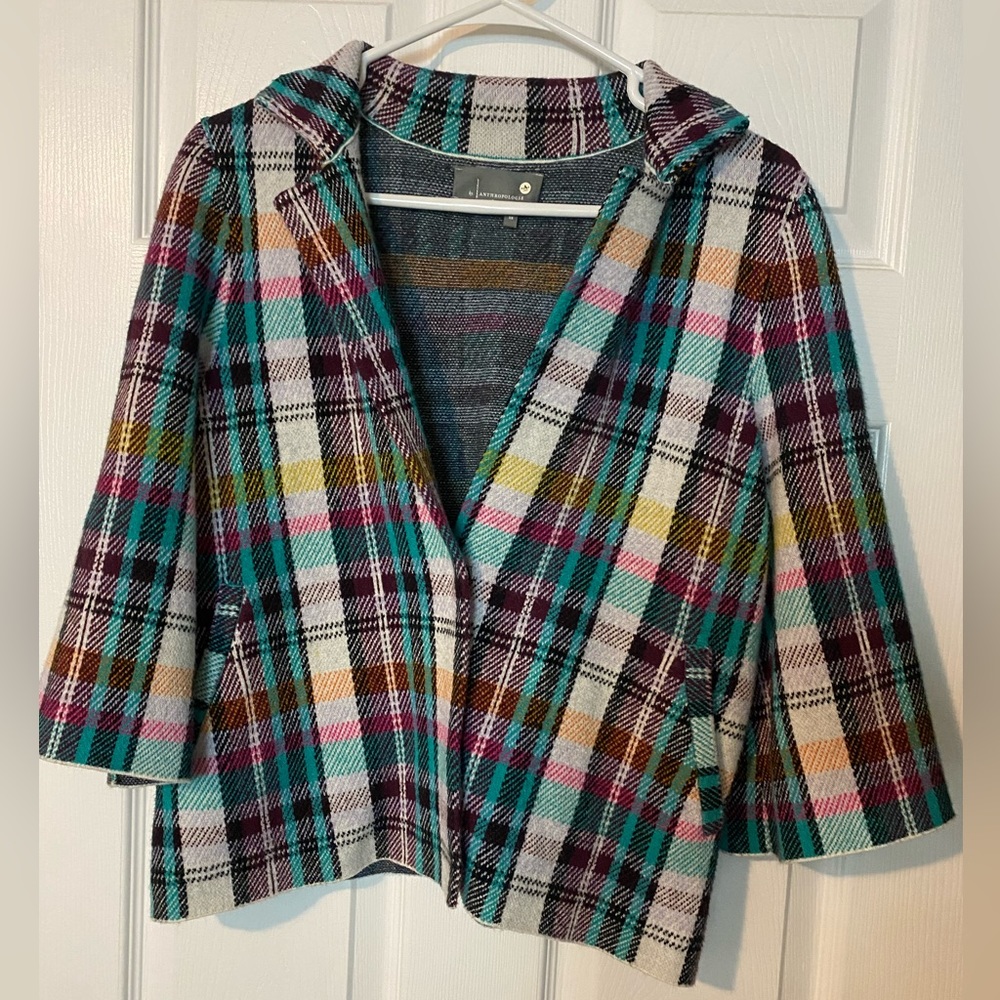 Anthropologie multicolor jacket. Great condition. Size XS.